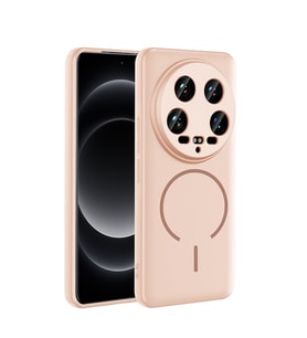 Lexroo Xiaomi Mi 14 Ultra Kılıf M-safe Şarj Özellikli Meta Kılıf - Rose Pembe