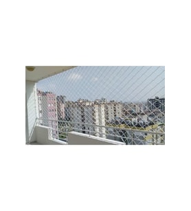 6 mm 1,50 X 8 Metre Balkon Güvenlik Filesi Çocuk Emniyet Ağı Merdiven Güvenlik Filesi 6 Milim  (Çok Renkli)