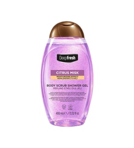 Deep Fresh Duş jeli Scrub Pembe Kapaklı 400 ml