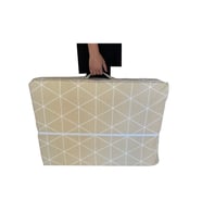 Tek Kişilik Katlanır Yer Yatağı Sünger Yatak Krem Piramit 80x180 Cm-6 Cm
