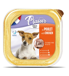 Plaisir Pate 150Gr Tavuk Etli Yetişkin 22Adet Yaş Köpek Maması
