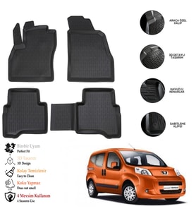Peugeot Bipper 2010 3D Havuzlu Paspas OTL