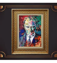 ÖZEL SERİ ALTIN VARAKLI ATATÜRK TABLO S960