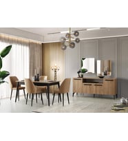 Mercan Modern MDF Yemek Odası Masa Sandalye Takımı