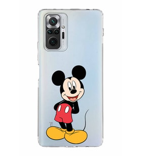 Xiaomi Redmi Note 10 Pro 4G  Kamera Korumalı Kapak Mickey Mouse Tasarımlı Şeffaf  Kılıf