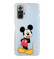 Xiaomi Redmi Note 10 Pro 4G  Kamera Korumalı Kapak Mickey Mouse Tasarımlı Şeffaf  Kılıf