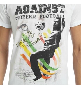 Bant Giyim - Bob Marley Beyaz Erkek T-shirt Tişört