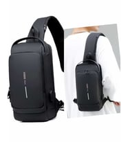 Newish Polo Uziko Çapraz Sırt Çantası-Body Bag Usb Ve Kulaklık Çıkışlı (Siyah)