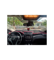 2015+ Modellerine Uygun Nissan Qashqai Torpido Koruma Halısı Siyah Kenar Renk Kırmızı