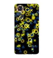 PrintiFy Huawei Honor 50 Uyumlu Kamera Korumalı Semboller Tasarımlı Şeffaf Silikon Kılıf