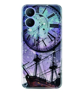 Vivo Y17S Kılıf Silikon Desen Özel Seri Time 1749