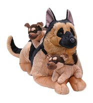 Wild Republic Jumbo Boy Yavrulu Alman Çoban Köpeği 75 cm 27477