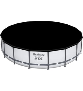 Bestway 5,49M Pvc Havuz Örtüsü 549 Cm Çapındaki Yuvarlak Yer Üstü Havuzlar Için 555 Cm Çap (Çok Renkli)