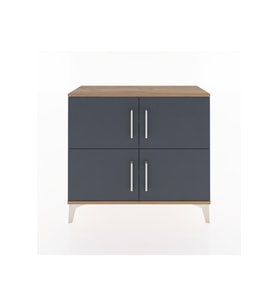 Arges Şifonyer 3 Raflı 4 Kapaklı 88x30x80 Çam-Antrasit