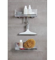 Beyaz, Büyük Çekçek Tezgah Üstü ve Cam Çekpası 34x21cm