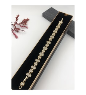 Çelik Kadın Bileklik Altın Renk Xuping Şıklığın Tamamlayıcısı! 14 K Gold Renk 18 Cm kutulu Renk Atmaz