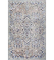 Eliana Home Baskılı, Yıkanabilir Kaymaz Taban Salon Halısı LNA0049-SD1124 100x150 cm (Gri)