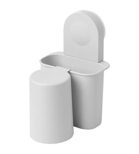 Vanztuzlu Diş Fırçalık, 16 cm MeridyenDukkan Pratik Banyo Dekorasyon Ürünleri (Beyaz)