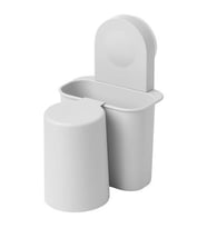 Vanztuzlu Diş Fırçalık, 16 cm MeridyenDukkan Pratik Banyo Dekorasyon Ürünleri (Beyaz)