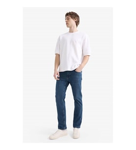 Defacto Sergio Regular Fit Koyu Yeşil Erkek Jean Pantolon R9026AZ/NM41