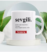 Sevgiliye Hediye Kupa Bardak Beyaz