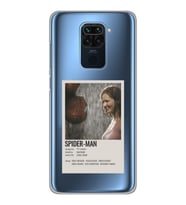 Xiaomi Redmi NOTE 9 Uyumlu Spider Man Poster Tasarımlı Şeffaf Telefon Kılıfı