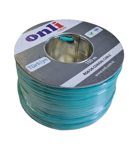 Onli RG6U6 112Tel Yeşil Anten Kablosu 100Metre Yerli Üretim