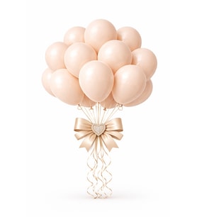 Beysüs Somon Makaron Balon 20 adet 12inç