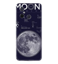 Xiaomi Redmi 12C Kılıf Resimli Desenli Baskılı Silikon Moon info 1424