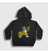 Presmono Unisex Çocuk Siyah Balboa Film Rocky Kapüşonlu Sweatshirt 249368tt