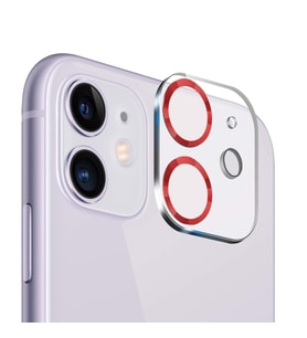 Binano iPhone 11/12 Mini 3D Pro Kamera Koruyucu Kırmızı