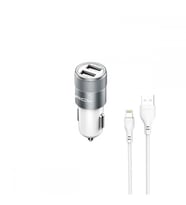 Acl 2.1A 2xUSB 10Watt 1mt Lightning Kablo (Gri)