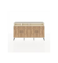 Arges Konsol 6 Raflı 4 Kapaklı 176x30x99 Aytaşı-Çam/Aytaşı