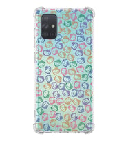 Samsung Galaxy A71 Uyumlu Köşe Korumalı Antişok Kapak Hello Kitty Tasarımlı Şeffaf  Kılıf