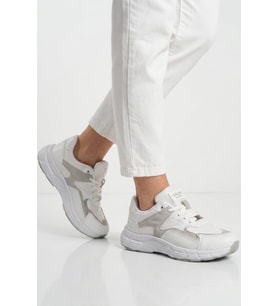 Grijak Beyaz Bağcıklı Unisex Spor Ayakkabı 304 G