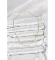 CM 14K Gold Renk Kalp Zincirli Kadın Kolye 5886