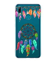 PrintiFy Huawei P Smart 2019 ile Uyumlu 1mm Slim Fit Nazar Boncuğu 6 Baskılı Şeffaf  Kılıf