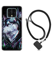 Tecno Camon 16 18P Pova Kılıf Boyun Askılı Silikon Dog Eyes 1761
