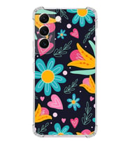 PrintiFy Samsung Galaxy S22 Uyumlu Retro Color 1 Baskılı Şeffaf Köşe Korumalı Antişok Kılıf
