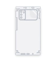 SChitec Xiaomi Poco M3 Uyumlu Fullbody Arka Kaplama Hidrojel Koruyucu Film