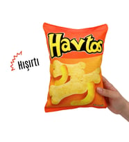 Havtos Peluş Cips Hışırtı Sesli Köpek Oyuncağı Cips Şeklinde Ses Çıkaran Köpek Oyun Arkadaşı