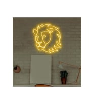 Aslan Figürlü Neon Tabela