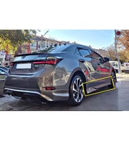 Toyota Corolla Yan Marşpiyel Seti Plastik Mat Siyah 2013 2014 2015 2016 2017