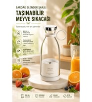 Şarjlı Portatif Blender Gıda Sınıfı Malzeme ve Hafif Tasarım