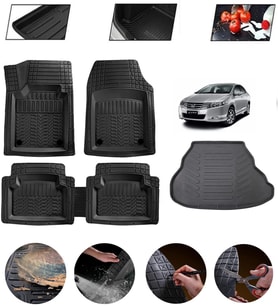Honda City 2006-2015 Uyumlu Paspas Araca Özel Bagaj Havuzu MBS Siyah
