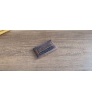 Sumerian Minimalist Deri Kartlık Kahverengi (RFİD Kart Koruma ve Anahtarlık Hediye)