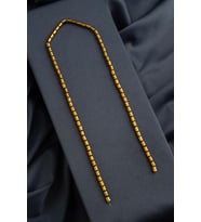 Hematit Doğal Taş Parlak Gold Silindir Kesim 4x5mm Dizi [AA]