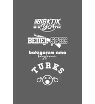 Oto Arka Cam Sticker Model 48 Beyaz 40*20 Cm
