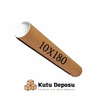 10x180 cm Kapaklı Silindir Postüp Rulo Gönderi Kutusu