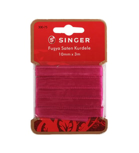 Singer Fuşya Saten Kurdele (10mm x 3m) 300-75